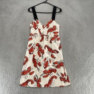 Edme & Esyllte Dress Womens 2 Lobster Sundress Fit‎ Flare Novelty Babydoll Beach